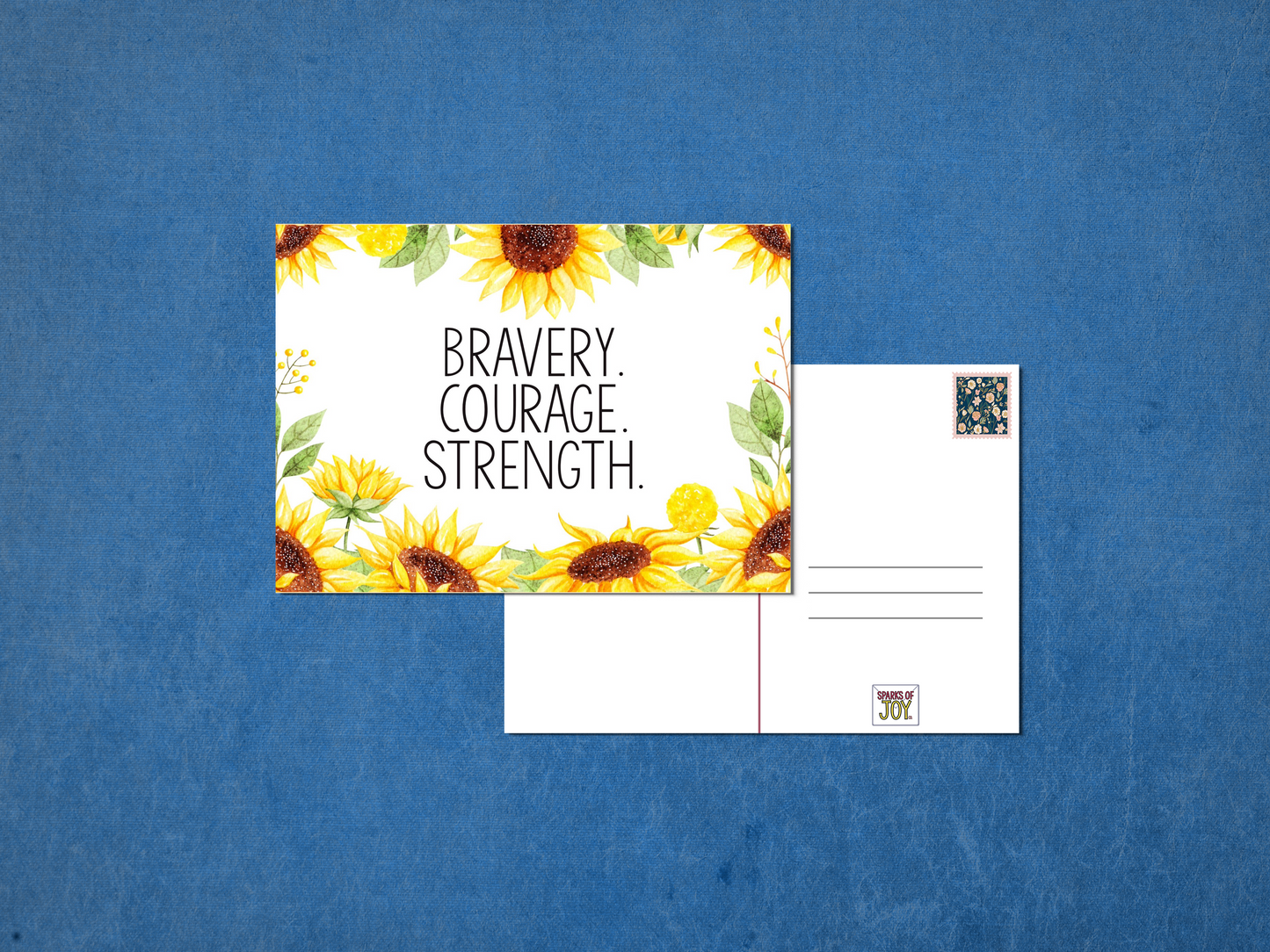 Bravery, Courage, and Strength - Postcard