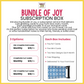 Bundle of Joy Subscription Box