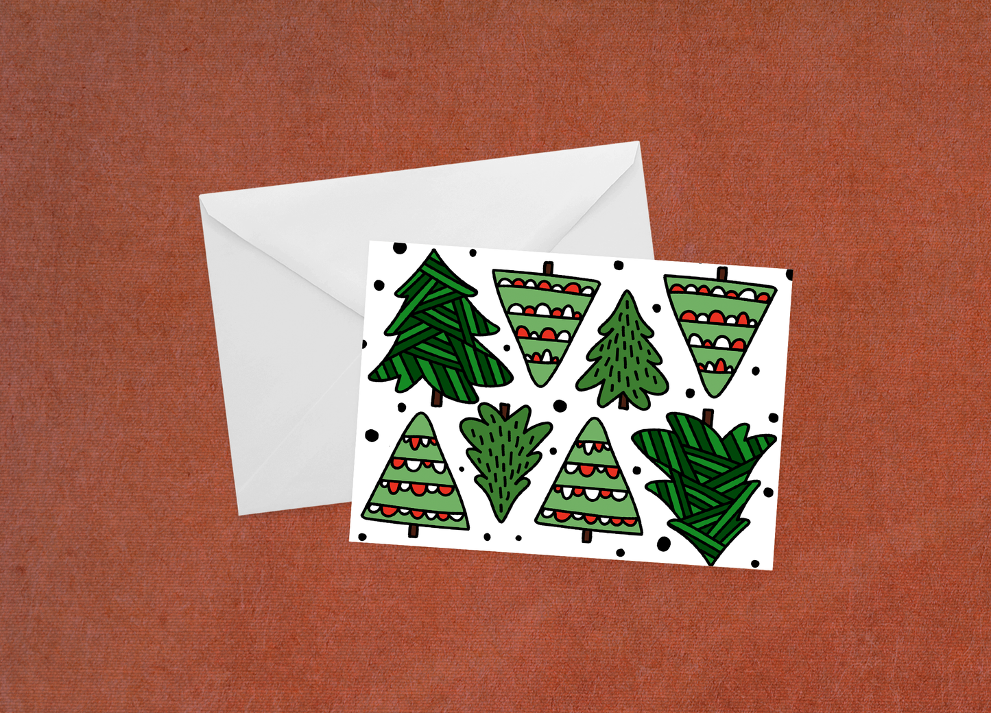 Christmas Trees for Days - Flat Card