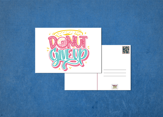 Donut Give Up - Postcard