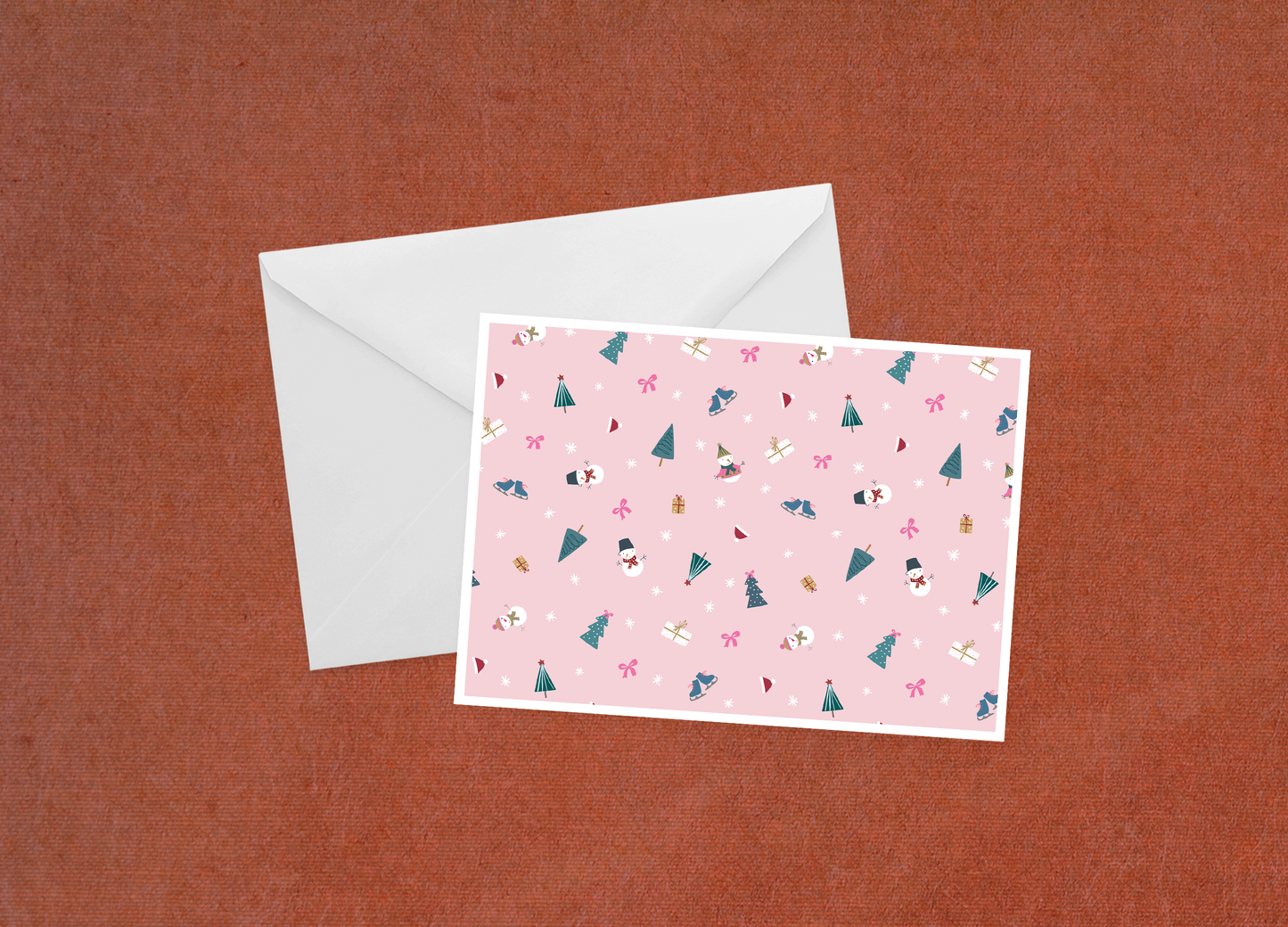 Dreaming of a Pink Christmas - Flat Card