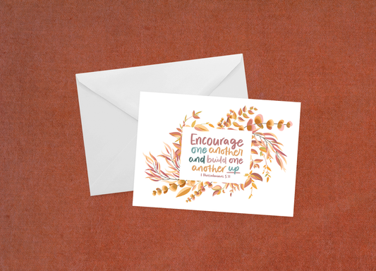 Encourage One Another - Flat Card
