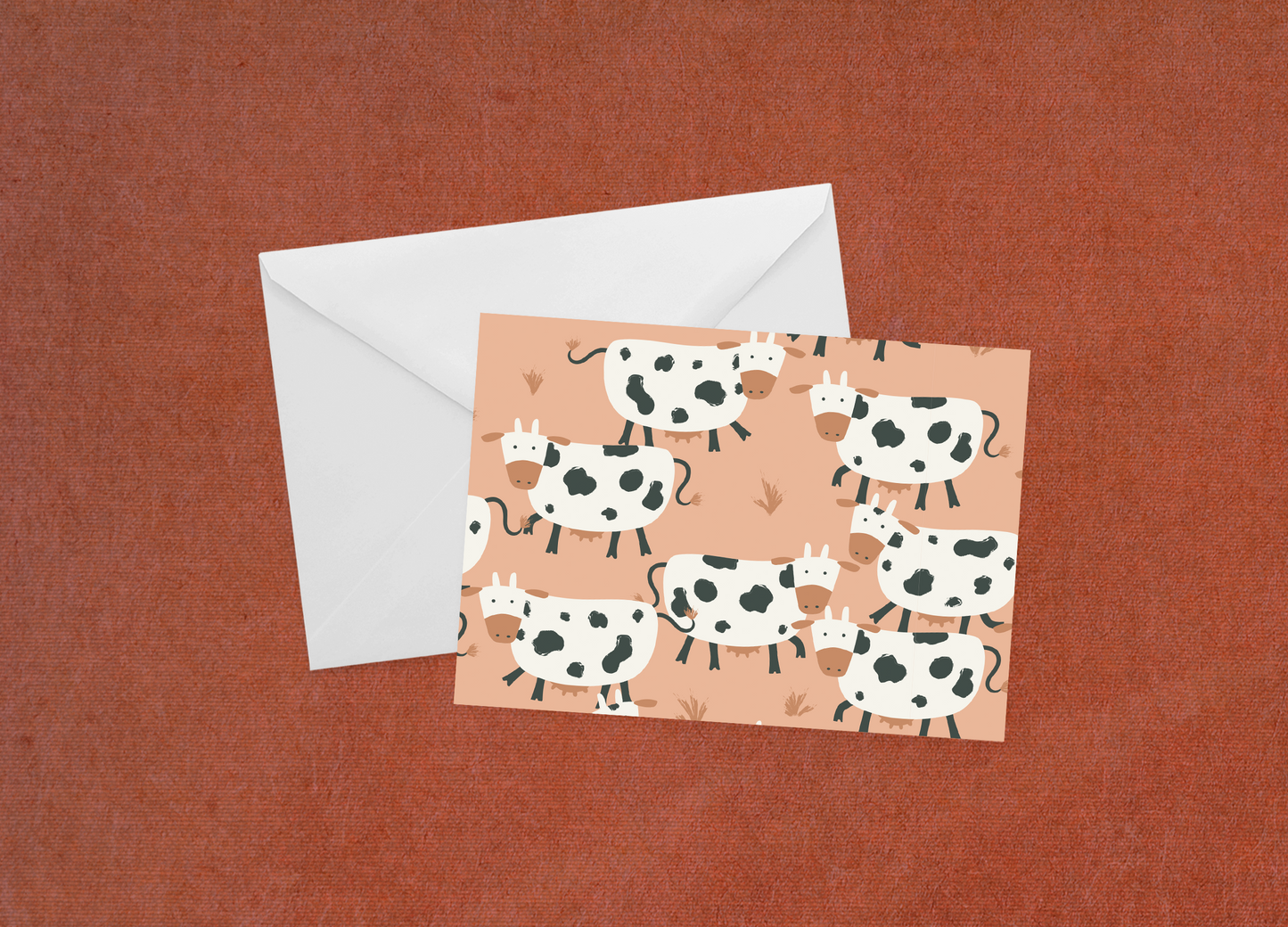 Cow-abunga! - Flat Card
