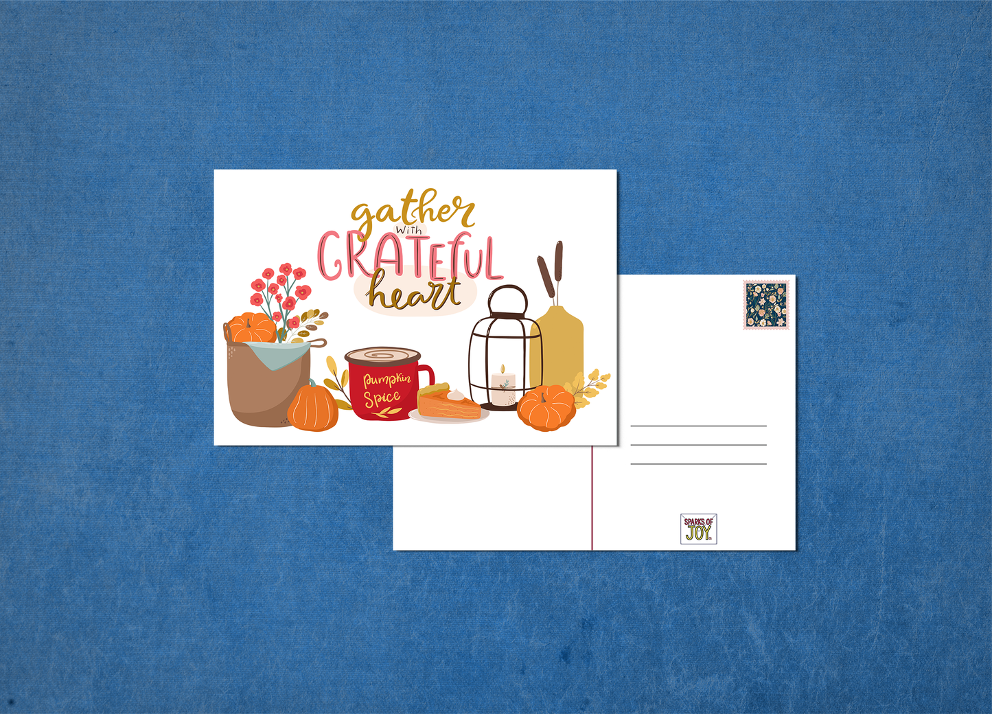 Gather with a Grateful Heart - Postcard