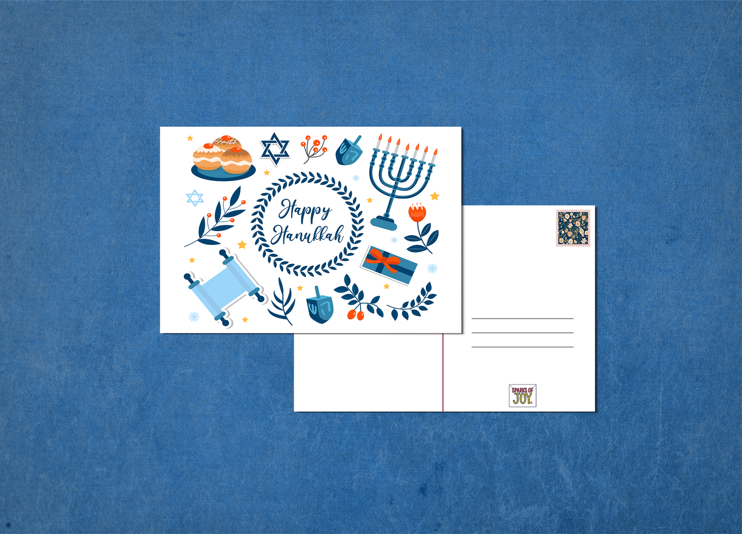 Happy Hanukkah - Postcard
