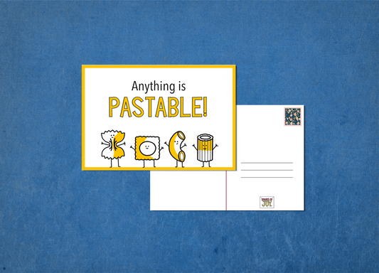 Anything is Pastable - Postcard