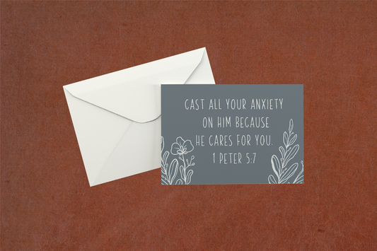 Cast Your Anxiety - Flat Card