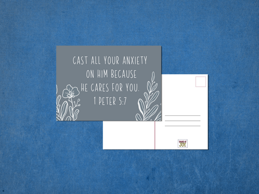 Cast Your Anxiety - Postcard