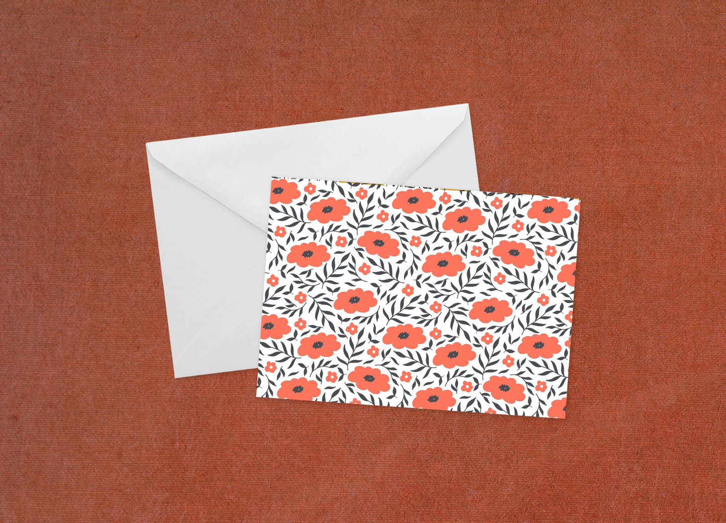 Poppy Fields - Flat Card