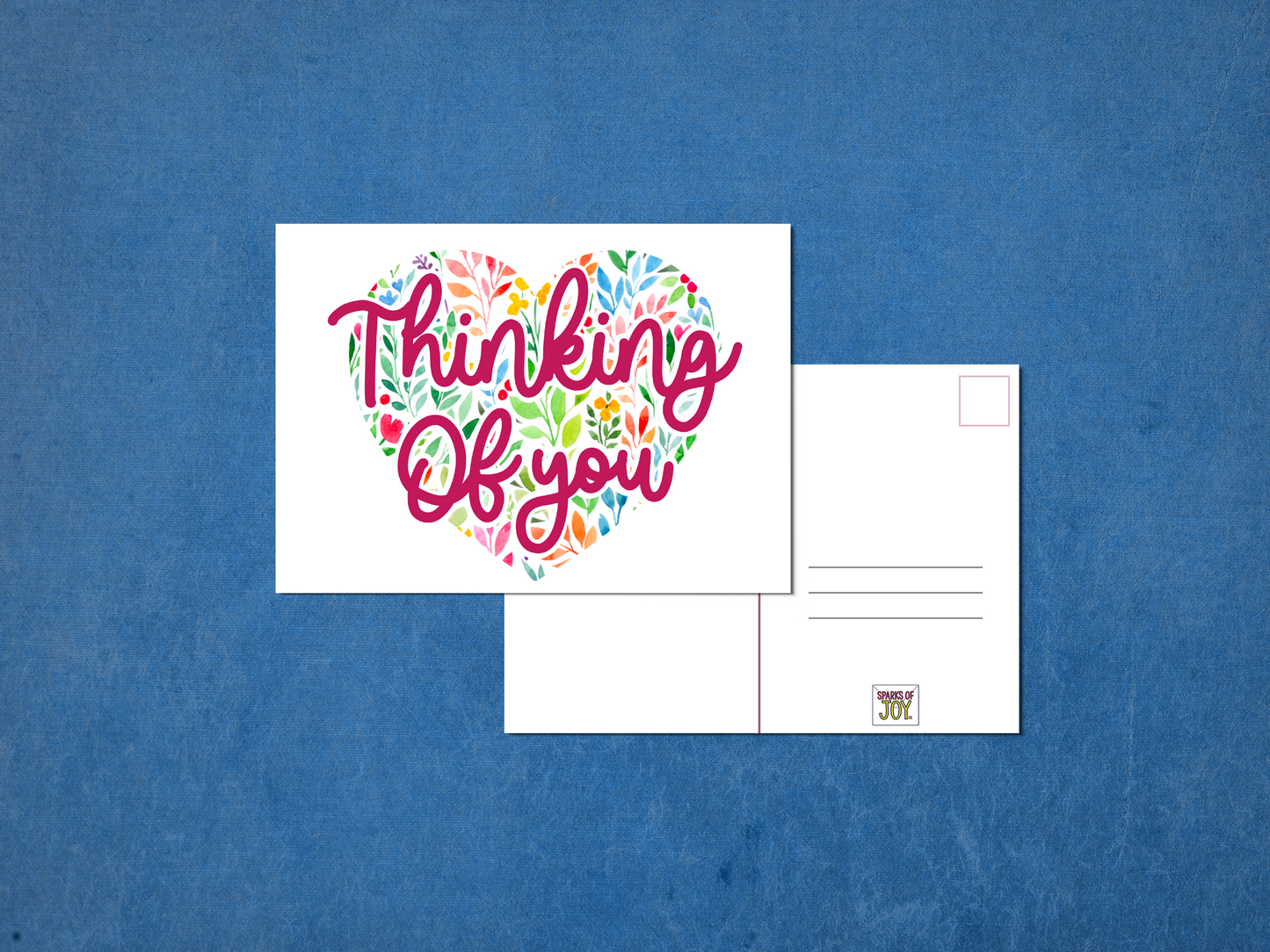 Thinking of You (Heart) - Postcard